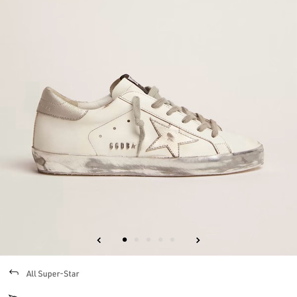 Golden Goose White and Gray Sneakers - Picture 2 of 8